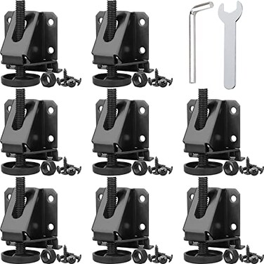 Anwenk Leveling Feet Heavy Duty Furniture Levelers Adjustable Table Leg Leveler wLock Nuts for FurnitureTable Cabinets WorkbenchShelving Units and More 8