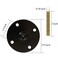Btibpse Furniture Legs Attachment Plates with Hanger Bolts Screws Adapters for Furniture Sofas Couches Seats