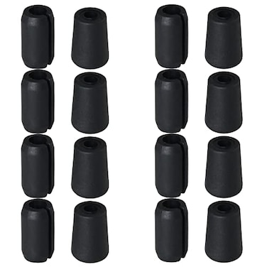 DGBRSM 24 Sets Kitchen Sink Rack Feet Sink Protector with Bumpers Sink Replacement Feet for Kitchen Sink Grid Table Covers Socks Plugs Cover Furniture Leveling Feet Furniture Legs Black