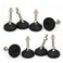 Hyever Leveling Feet Swivel Adjustable Leg Leveler with Floor Protector for MachineFurnitureWorkbenchM10x50mmSet of 8