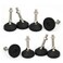 Hyever Leveling Feet Swivel Adjustable Leg Leveler with Floor Protector for MachineFurnitureWorkbenchM10x50mmSet of 8