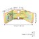 ITROLLE 4PCS Table Leg Corner Brackets Metal Gold Corner Mount 4 Count