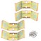 ITROLLE 4PCS Table Leg Corner Brackets Metal Gold Corner Mount 4 Count