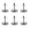 Maxmoral 6pcs Adjustable Leg Levelers Furniture Leveling Feet M6 Thread Heavy Duty Couch Table Chair Leveling Feet for Indoor Outdoors
