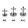 Maxmoral 6pcs Adjustable Leg Levelers Furniture Leveling Feet M6 Thread Heavy Duty Couch Table Chair Leveling Feet for Indoor Outdoors