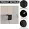 TURSTIN 8 Pack 3 Inch Plastic Furniture Legs with M8 TNuts Screws Tapered Sofa Couch and Chair Legs Replacement Furniture Legs for DIY Projects Sofas Coffee Tables Dressers Beds