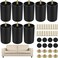 TURSTIN 8 Pack 3 Inch Plastic Furniture Legs with M8 TNuts Screws Tapered Sofa Couch and Chair Legs Replacement Furniture Legs for DIY Projects Sofas Coffee Tables Dressers Beds