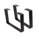 Osring 8 Inch Coffee Table Legs UShaped 2pcs Solid Steel Table Legs for Furniture TV Stand and Bench Black