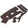 SOFTTOUCH Self Stick Pre Cut Felt Pads and Strips for Hard Surfaces Brown 48 Pack