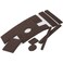 SOFTTOUCH Self Stick Pre Cut Felt Pads and Strips for Hard Surfaces Brown 48 Pack