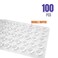 MOZOLAND 100 PCS Soft Close Cabinet Bumper Clear Adhesive Rubber Bumper Sound Dampening for Drawers Cutting Boards Picture Frames Non Slip Especial Circular Dots Shaped