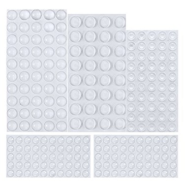 AUSTOR Rubber Feet Adhesive Bumper Pads Self Stick Furniture Buffer Pads for Doors Cabinets Drawers Clear