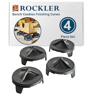 ROCKLER Rockler Bench Cookies Finishing Cones 4Pack Fits Snugly Over Work Grippers for a FailSafe Project Finishing System Cones Nest for Easy Storage Router Accessories