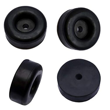 TCH Hardware 8 Pack Large Black Rubber Non Slip Feet Pads Case Amplifier Cabinet Speaker