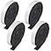 Zonon 4 Rolls 12 x 240 Inch Felt Strips with Adhesive Backing Felt Tapes Felts Furniture Strips Self Stick Heavy Duty Polyester Pads for Protecting Floors Chairs Wall and DIYDark Grey