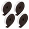 Zonon 4 Rolls 12 x 240 Inch Felt Strips with Adhesive Backing Felt Tapes Felts Furniture Strips Self Stick Heavy Duty Polyester Pads for Protecting Floors Chairs Wall and DIYBrown