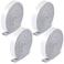 Zonon 4 Rolls 12 x 240 Inch Felt Strips with Adhesive Backing Felt Tapes Felts Furniture Strips Self Stick Heavy Duty Polyester Pads for Protecting Floors Chairs Wall and DIYLight Grey