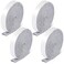 Zonon 4 Rolls 12 x 240 Inch Felt Strips with Adhesive Backing Felt Tapes Felts Furniture Strips Self Stick Heavy Duty Polyester Pads for Protecting Floors Chairs Wall and DIYLight Grey