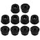 uxcell 10 Pcs 195mm x 12mm Conical Recessed Rubber Feet Bumpers Pads Black