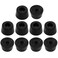 uxcell 10 Pcs 195mm x 12mm Conical Recessed Rubber Feet Bumpers Pads Black