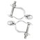 Aiwaiufu 2 Pack Chain Link Fence Gate Post Hinge for 158 Outside Diameter PostPipe Pressed Steel Post Hinge Galvanized Chain Link Gate Male NutBolt Included