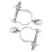 Aiwaiufu 2 Pack Chain Link Fence Gate Post Hinge for 158 Outside Diameter PostPipe Pressed Steel Post Hinge Galvanized Chain Link Gate Male NutBolt Included