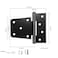 CTrowelpro 312 Heavy Duty Gate Hinges 2 Pack Black Iron Shed Door Hinges Heavy Duty T Hinges Gate Hinges for Barn Wood Fence Gate Hinges with 36PCS Screws