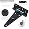 Dreamxiang 6 Inch TStrap Gate Hinges Heavy Duty Shed Barn Door Hinges Black Tee Hinges for Wooden Fence Yard Gate Wrought Hardware Iron Rustproof 4 Pack