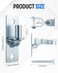 Alffun 2 Pair Heavy Duty Gate Hinges 138 Wall Mount Gate Hinge Metal Chain Link Fence Outdoor Hinge Screws Included