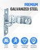 Alffun 2 Pair Heavy Duty Gate Hinges 138 Wall Mount Gate Hinge Metal Chain Link Fence Outdoor Hinge Screws Included