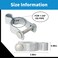 Amoskey Chain Link Fence Gate Hinges Chain Link Fence Parts Heavy Duty gate Hinges gate hings for Metal Gates 2pack Silver 138 138