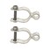 Dailydanny 2 Pack Chain Link Fence Frame Gate Post Female Hinge with Bolts and Nuts 178 Inch