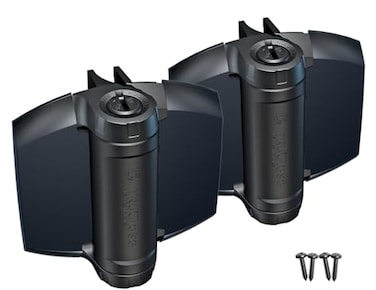 D&D TECHNOLOGIES DD Technologies TCHD1L2S3BTS TruClose Heavy Duty Gate Hinges for Self Closing Metal Wood or Vinyl Gates up to 154 Pounds with Alignment Legs for Square Gate Frame and Post Black 2 Cou