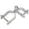 Dreamxiang 138 x 238 Chain Link Fence Gate Post Hinge 2 Pack Chain Link Fence Female and Male Hinges Heavy Duty Galvanized Steel Chain Link Gate Hinge Kit with Bolts Nuts