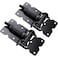 Dreamxiang Self Closing Gate Hinges Adjustable Heavy Duty Hardware 90 Degree Gate Hinges Kit for WoodVinylMetalOutdoor Fence with SelfTapping Screws and Swing Adjuster Tool 2Pack Black Finish