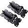 Dreamxiang Self Closing Gate Hinges Adjustable Heavy Duty Hardware 90 Degree Gate Hinges Kit for WoodVinylMetalOutdoor Fence with SelfTapping Screws and Swing Adjuster Tool 2Pack Black Finish