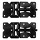 Jake Sales Economy Self Closing Vinyl Gate Hinges Black for Vinyl PVC and Plastic Fencing Vinyl Fence Gate Hinges wMounting Hardware 1 Pair 2 Hinges