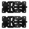 Jake Sales Economy Self Closing Vinyl Gate Hinges Black for Vinyl PVC and Plastic Fencing Vinyl Fence Gate Hinges wMounting Hardware 1 Pair 2 Hinges