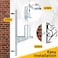 Hicarer 4 Pcs Chain Link Post Gate Hinge 32 78 OD x 58 Galvanized Steel Chain Link Fence Gate Post Hinge with Bolt and Nuts Parts Heavy Duty Fence Hardware for Outside