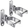 Insaga 2Pack Heavy Duty Wall Mount Gate Hinges 304 Stainless Steel Chain Link Fence Gate Hinges for Farm 178 Pipe Gate Hinge with 58 Pin TPost Gate Hinge Kit for Wooden Metal Fence