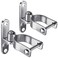 Insaga 2Pack Heavy Duty Wall Mount Gate Hinges 304 Stainless Steel Chain Link Fence Gate Hinges for Farm 178 Pipe Gate Hinge with 58 Pin TPost Gate Hinge Kit for Wooden Metal Fence