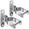 Insaga 2Pack Heavy Duty Wall Mount Gate Hinges 304 Stainless Steel Chain Link Fence Gate Hinges for Farm 178 Pipe Gate Hinge with 58 Pin TPost Gate Hinge Kit for Wooden Metal Fence