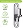 Insaga 2pcs Wall Mount Gate Hinge for Farm Gate 304 Stainless Steel Gate Hinges Hardware Non Welded Wall Plate Hinges Chain Link Gate Hinge with 58 Hinge Pin Screws Not Included