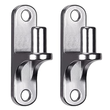 Insaga 2pcs Wall Mount Gate Hinge for Farm Gate 304 Stainless Steel Gate Hinges Hardware Non Welded Wall Plate Hinges Chain Link Gate Hinge with 58 Hinge Pin Screws Not Included