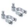 KINNAN 138 Chain Link Fence Gate Male Hinge Heavy Duty Galvanized Steel Gate Hinges with Bolts and Nuts Durable Fence Hardware for Secure and Long Lasting Easy Installation2 Pack