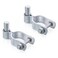 KINNAN 138 Chain Link Fence Gate Male Hinge Heavy Duty Galvanized Steel Gate Hinges with Bolts and Nuts Durable Fence Hardware for Secure and Long Lasting Easy Installation2 Pack