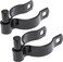 Ozark Fence Chain Link Gate Post Hinge Heavy Duty Pressed Steel Includes Carriage Bolts Nuts Black Coated Steel 238