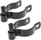 Ozark Fence Chain Link Gate Post Hinge Heavy Duty Pressed Steel Includes Carriage Bolts Nuts Black Coated Steel 238