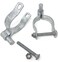 Ozark Fence Chain Link Gate Post Hinge Heavy Duty Pressed Steel Includes Carriage Bolts Nuts Galvanized Steel 278