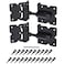 SANKINS Self Closing Gate Hardware Hinges Heavy Duty for WoodenVinylPVC Fences90 Degree Adjustable with Installation Screws and Swing Adjuster Tool2 PackSetBlack
